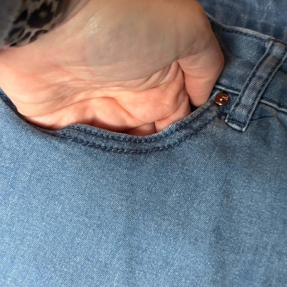 Forever 21 Blue Jean Shorts High-Waisted - Picture 4 of 9